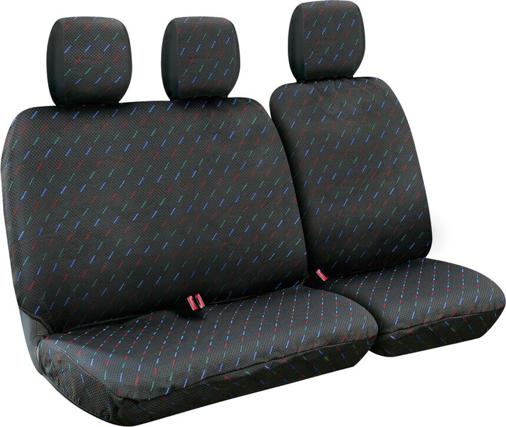Lampa Set von Dido-1 Van Sitzbezügen in Grau Jacquard Stoff