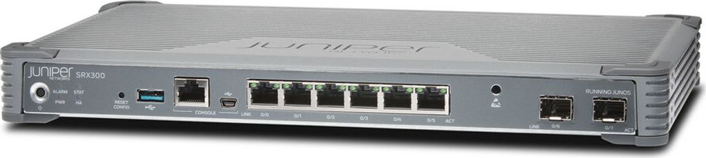 Juniper SRX300, 1 Gbit/s, 100 Mbit/s, 4000 MB, 85 BTU/h, 389820 h, 50 Benutzer