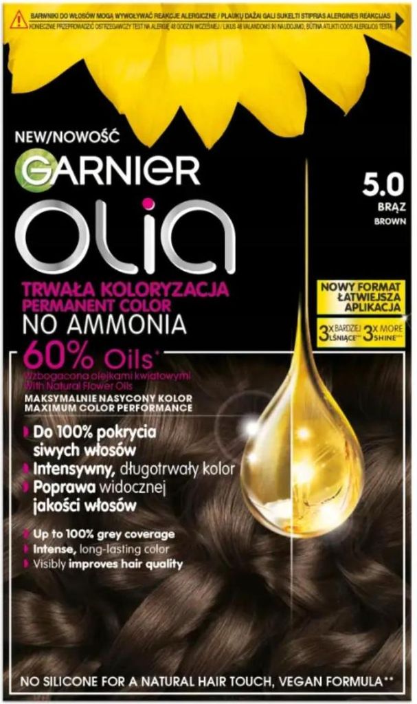 Garnier Olia Farba do włosów 5.0 Brąz