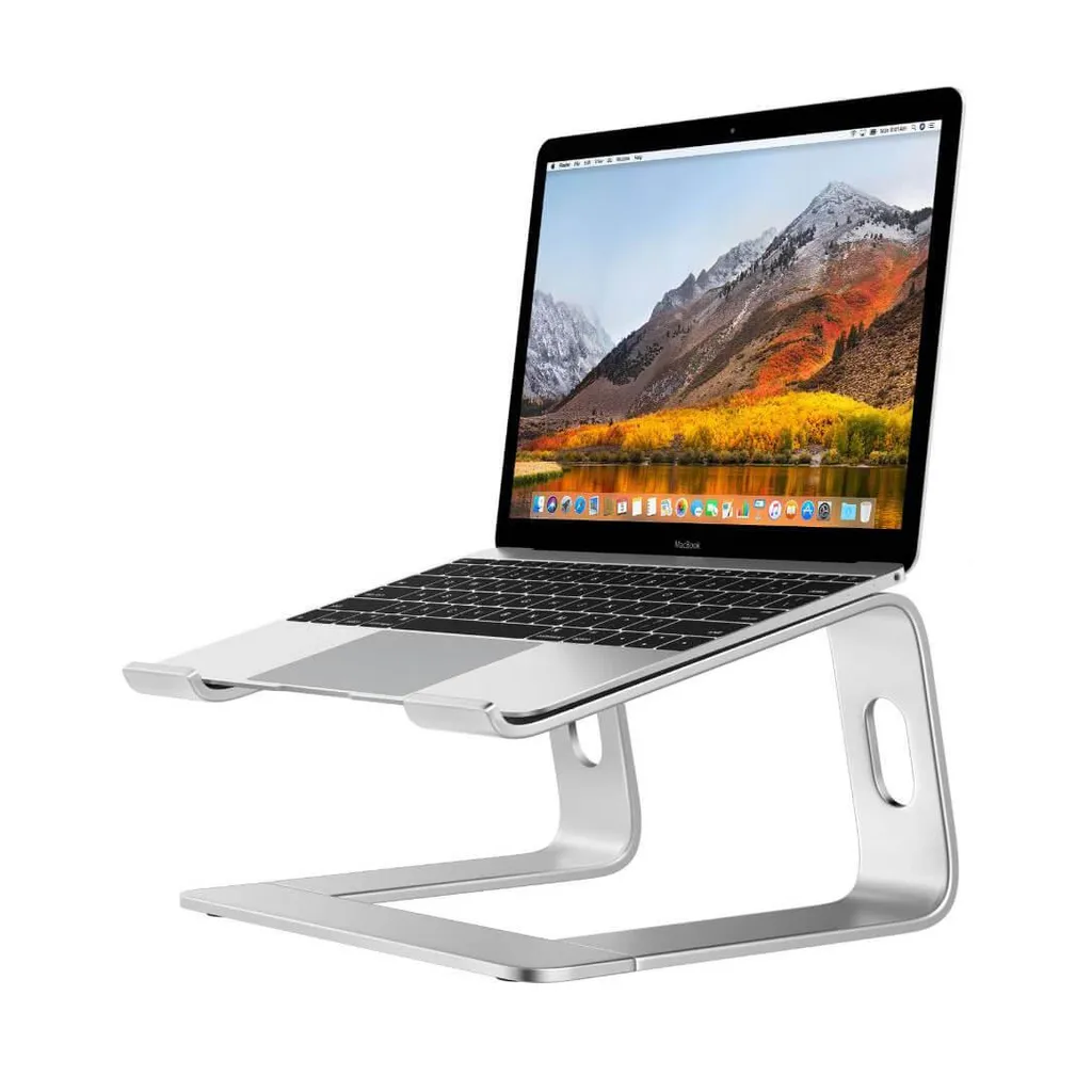 Support PC Portable Aluminium Argent Robuste et Ventilé Design Supreme Pro - 3