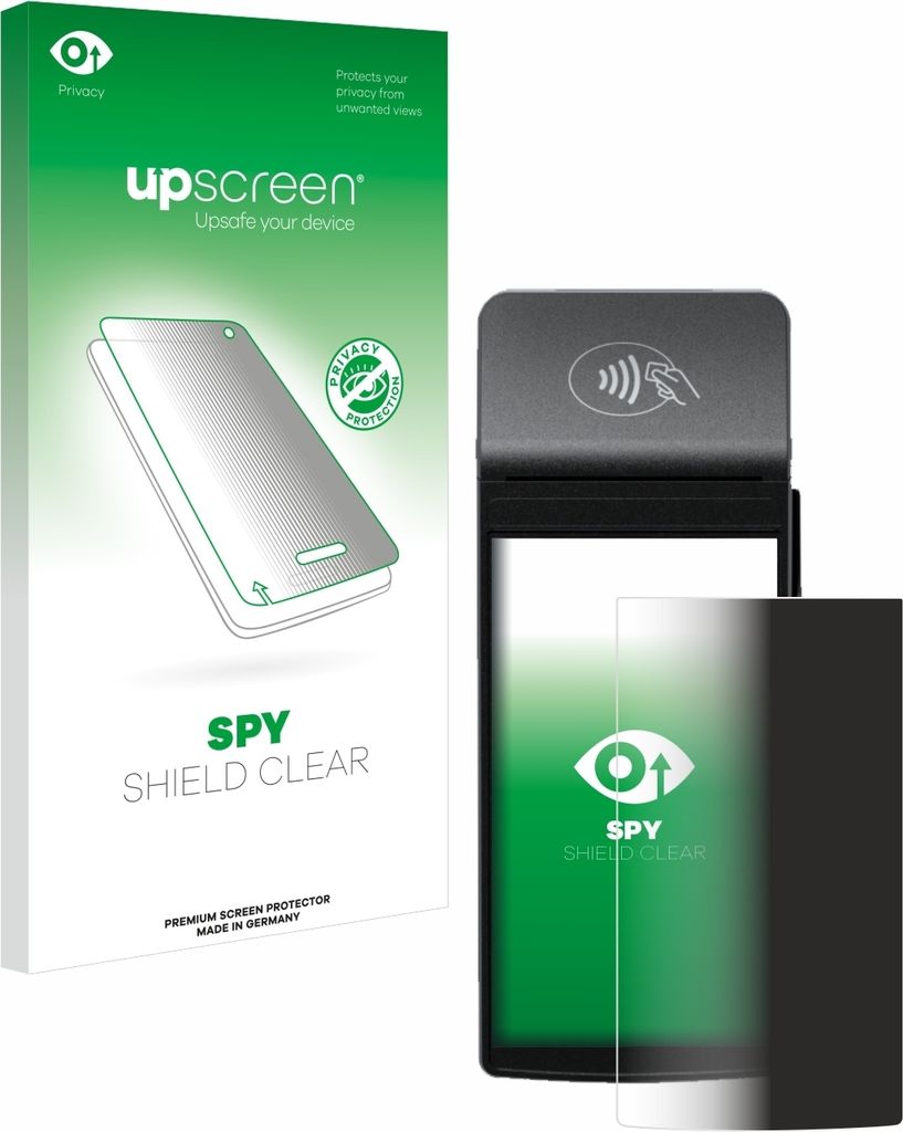Für Castles Technology S1F2 Sichtschutzfolie Schutzfolie upscreen Anti-Spy Privacy Sichtschutz Blickschutz Display Schutz Folie Blaulichtfilter