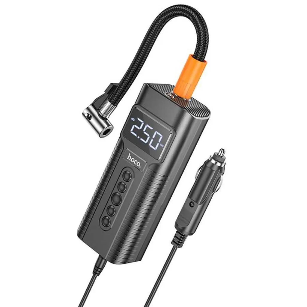 Gonfleur électrique portable Hoco PH55 Roys 2,5 bar pour pneu et vélo