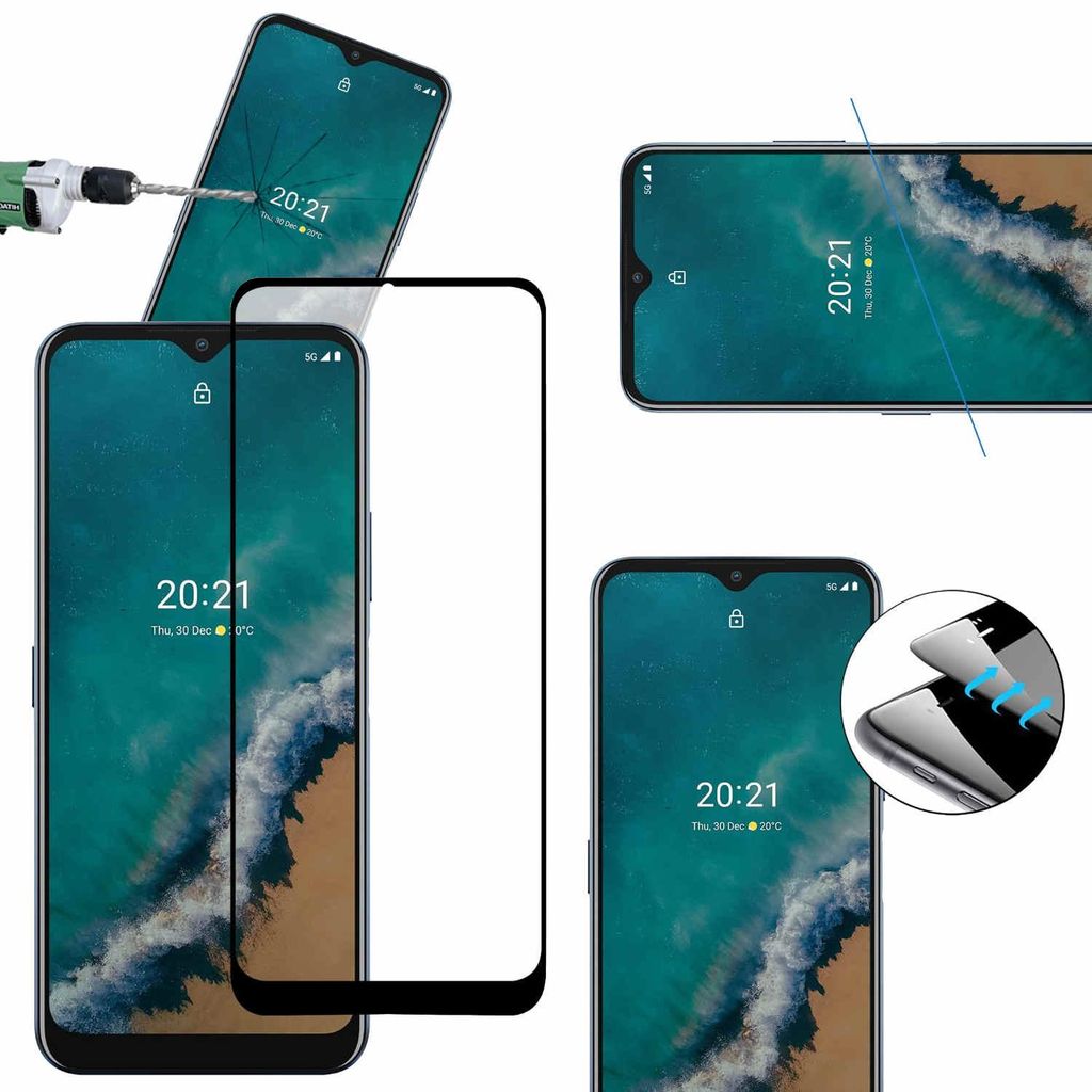 Pro Nokia G50 3D Display Full LCD H9 Tempered Glass Black Obrázek produktu 