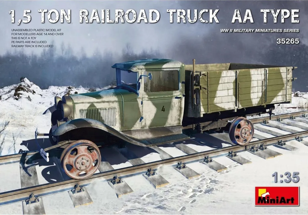 Camion sur rails AA type m.Schi. 1:35 kit avec pièces en photodécoupe