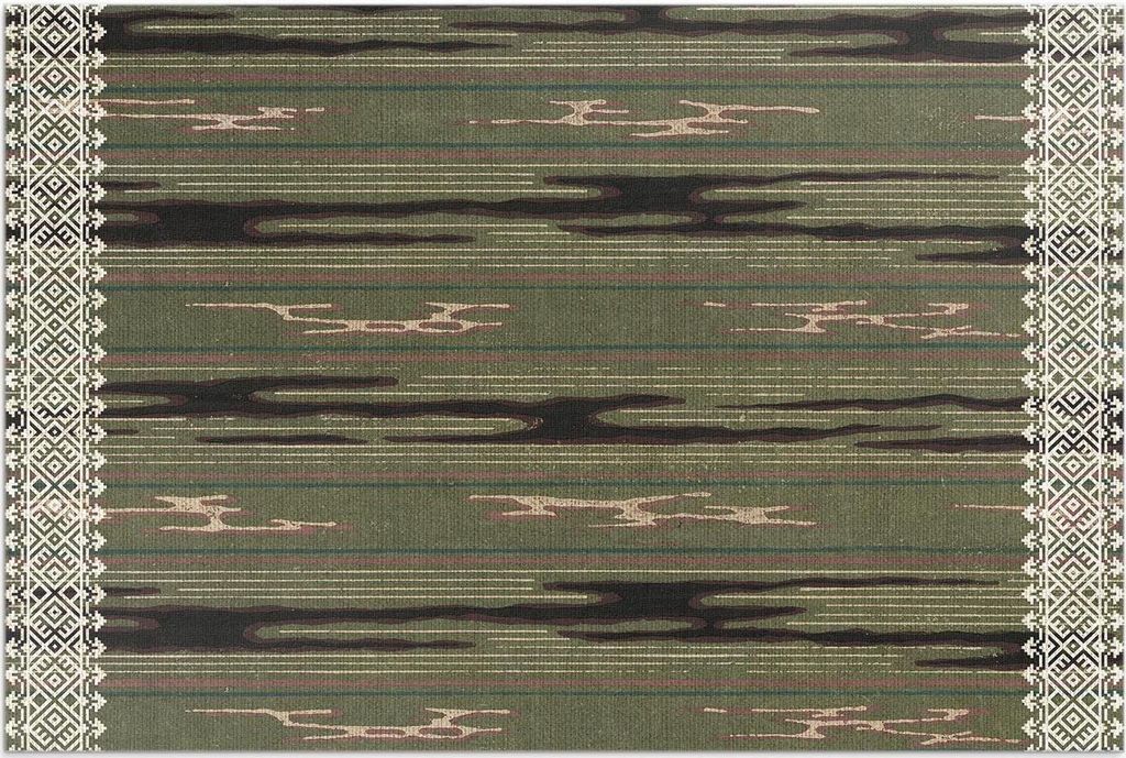 Furuyi Korin abstraktes Muster – Vinylteppich – 120x180 cm – Outdoor Teppich – Terrasse – Wetterfest – Modern