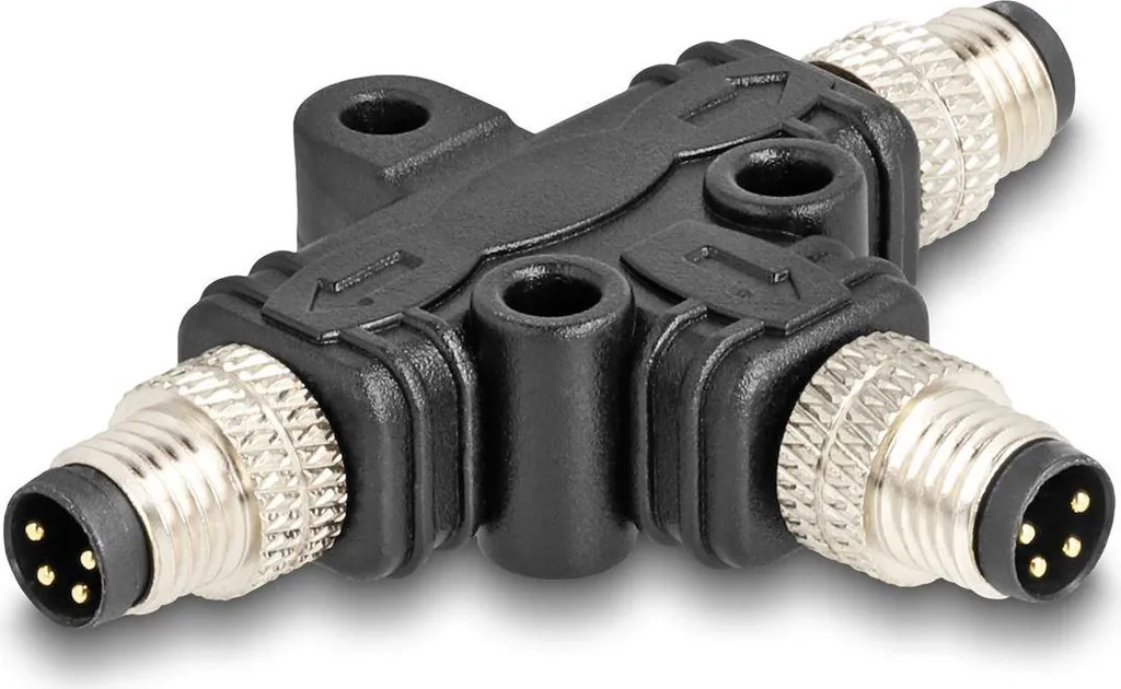 Splitter M8 4 Pin Codage A vers Double Sortie Mâle Haute Performance 1x2