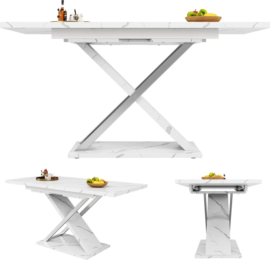 Table extensible 4 à 6 places pour petits espaces et salle à manger - 8