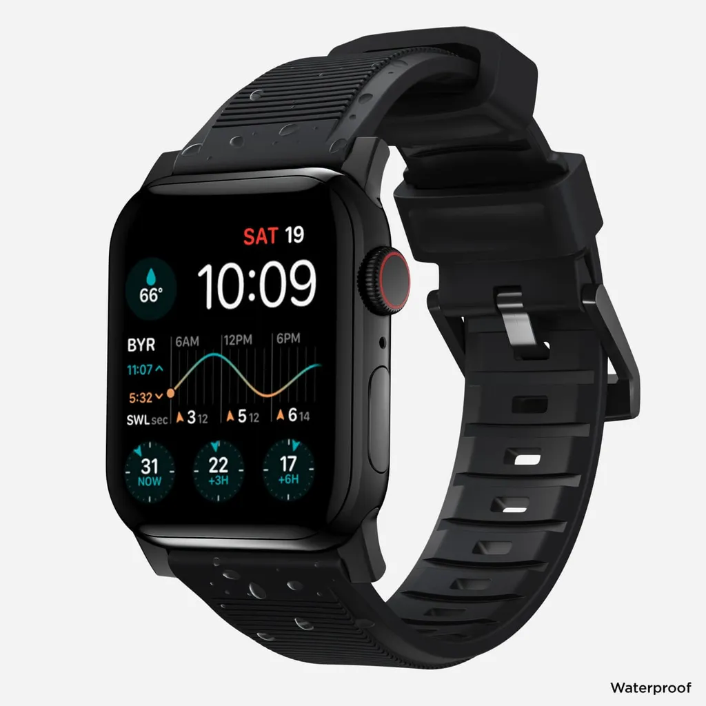 Cinturino Nomad Ultra Apple Watch Nero - Pronto per l'Avventura
