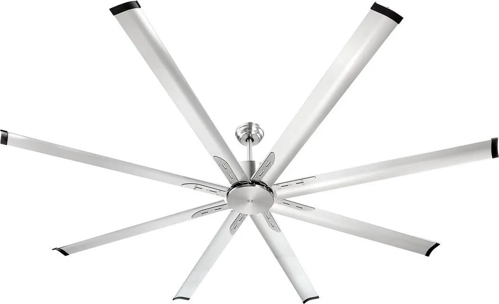 Ventilateur de plafond 213 cm nickel brossé avec télécommande XL-800