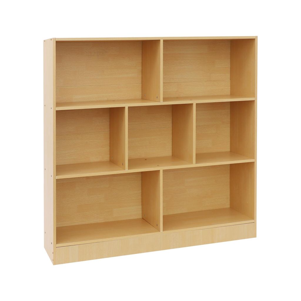 3-stöckiges Bücherregal stehendes mit 7 Fächern