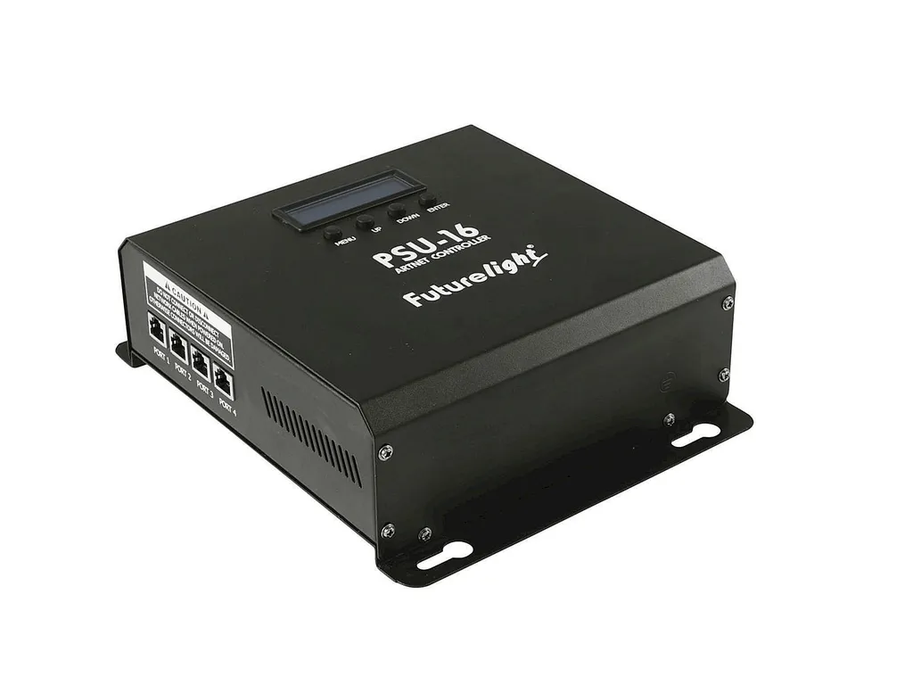 FUTURELIGHT PSU-16 Art-Net Node : 16 Sorties DMX512 XLR, Rack 1U 19 Pouces