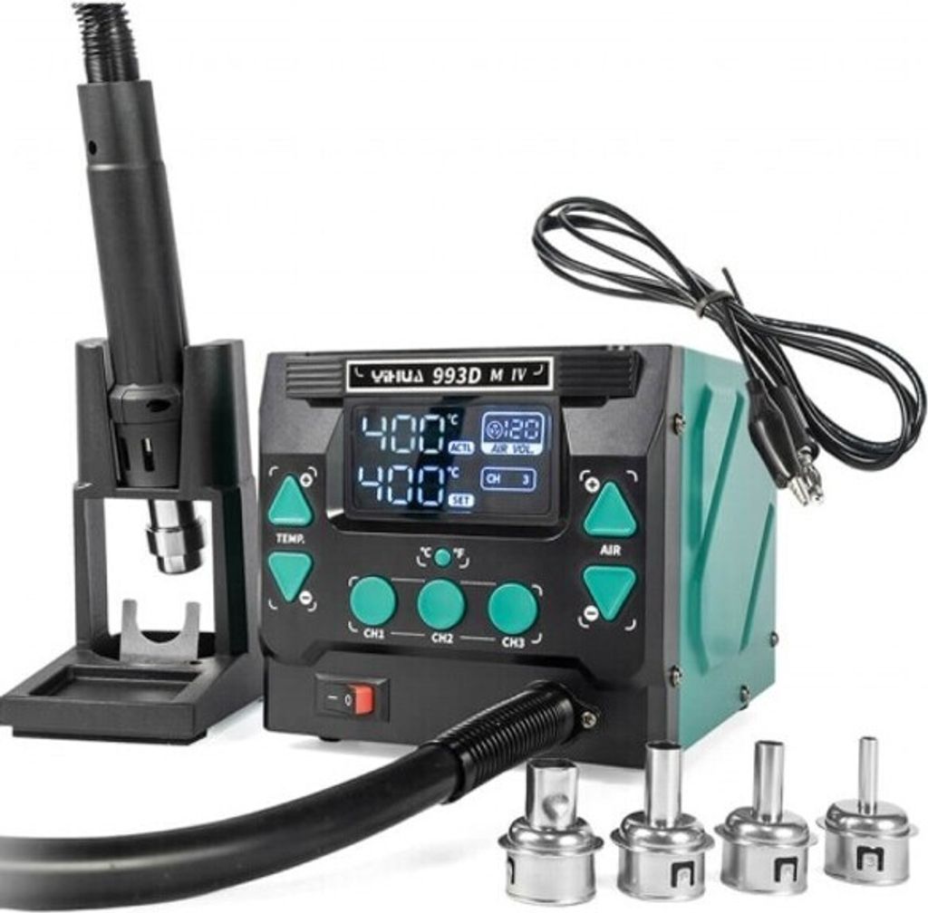 Pájecí / odpájecí stanice Yihua 993DM-IV 1000W s pamětí, Obrázek produktu 