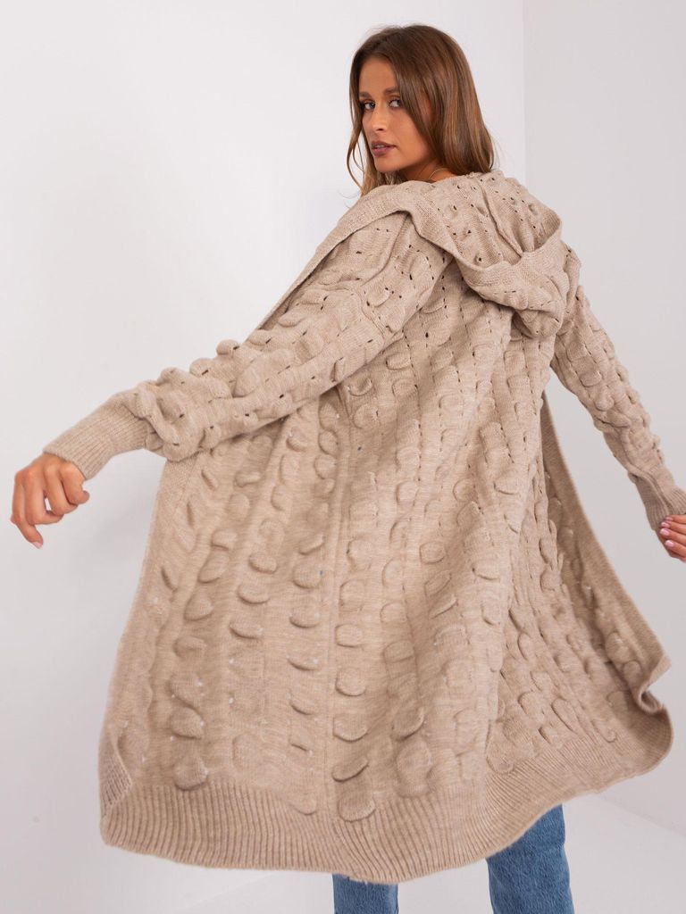 Badu Strickjacke für Frauen Arthwywlwyd dunkelbeige Produktbild 