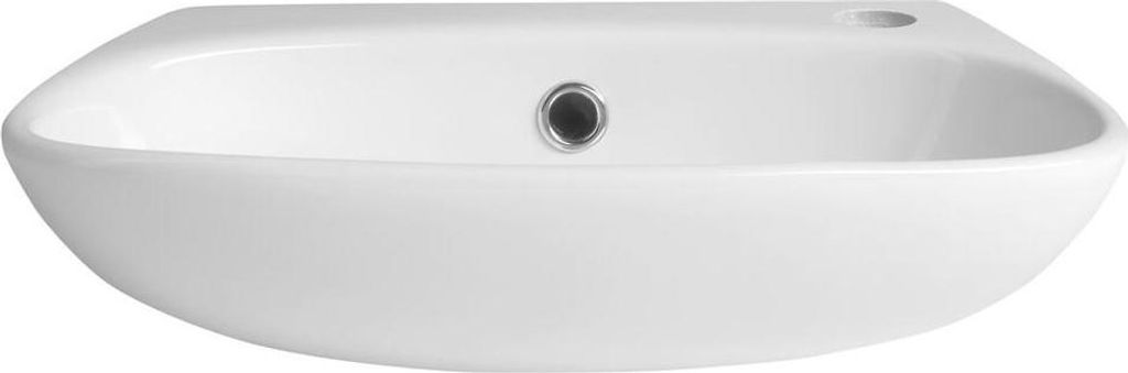 VELSA Keramik Waschbecken 40x29cm, Weiß