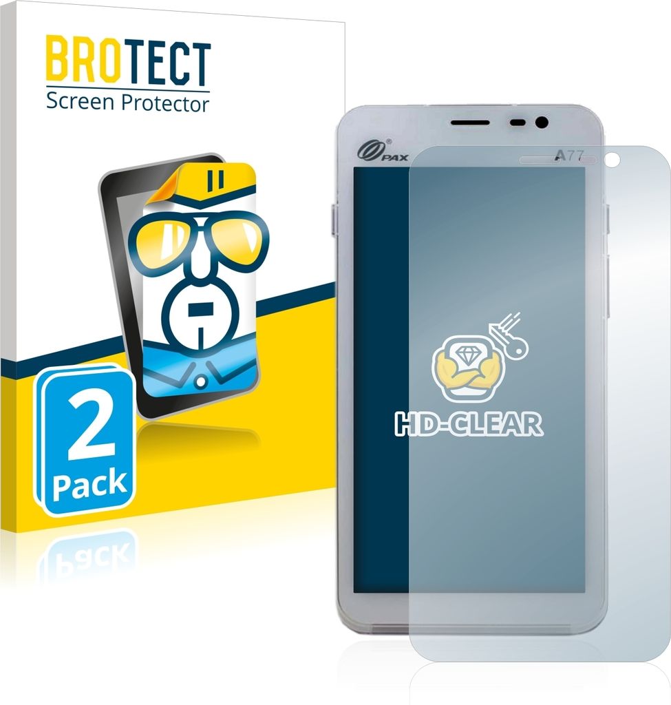 2x Für CCV Compact A77 Schutzfolie BROTECT Displayschutz Display Schutz Folie Klar Transparent