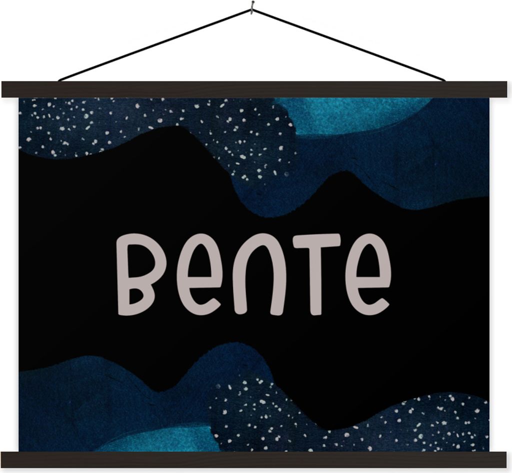 MuchoWow Textilposter Bente - Pastell - Mädchen 150x113 cm mit schwarzem Rahmen - Wohnzimmer