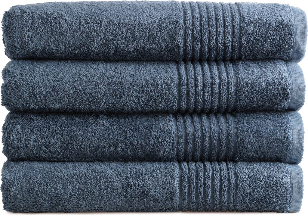 PHLOX Badetücher Set - 4 Teilig - 100% Baumwolle 600 g/m² - Produktbild 