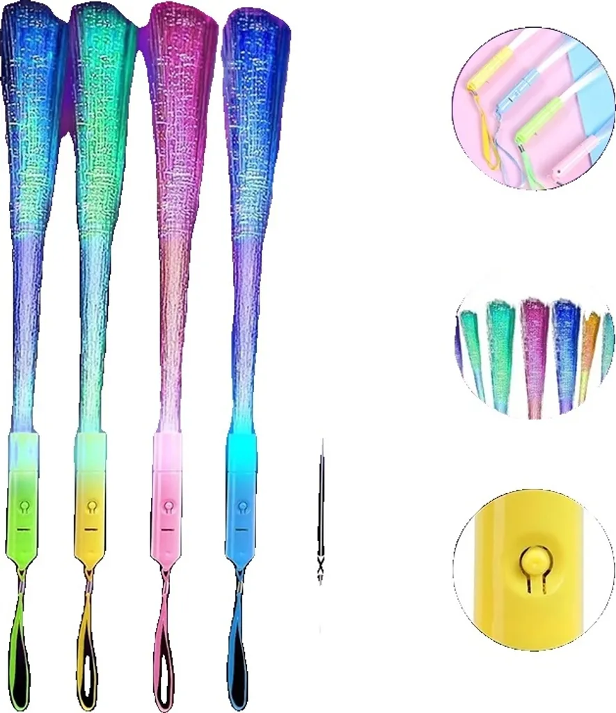 Bâtons Lumineux LED 96 PCS - Bâtons de Mousse Colorés pour Fête et Concert