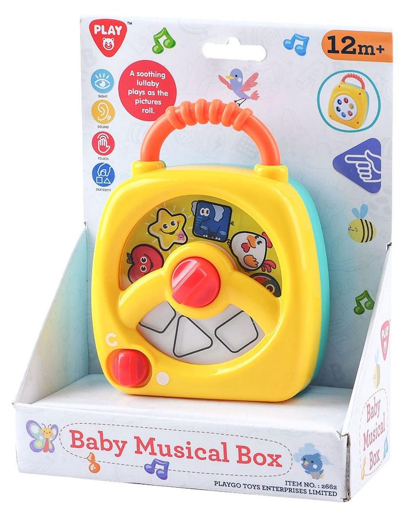 Play Baby Musikdose Kunststoff mit Aufziehmechanismus Mehrfarbig