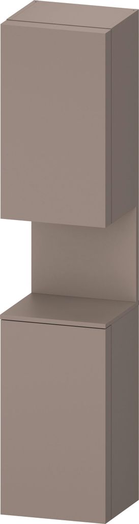 Duravit Qatego Hochschrank, Türanschlag rechts, 400x360x1760mm, Nische Basalt Matt, QA1346R43430000
