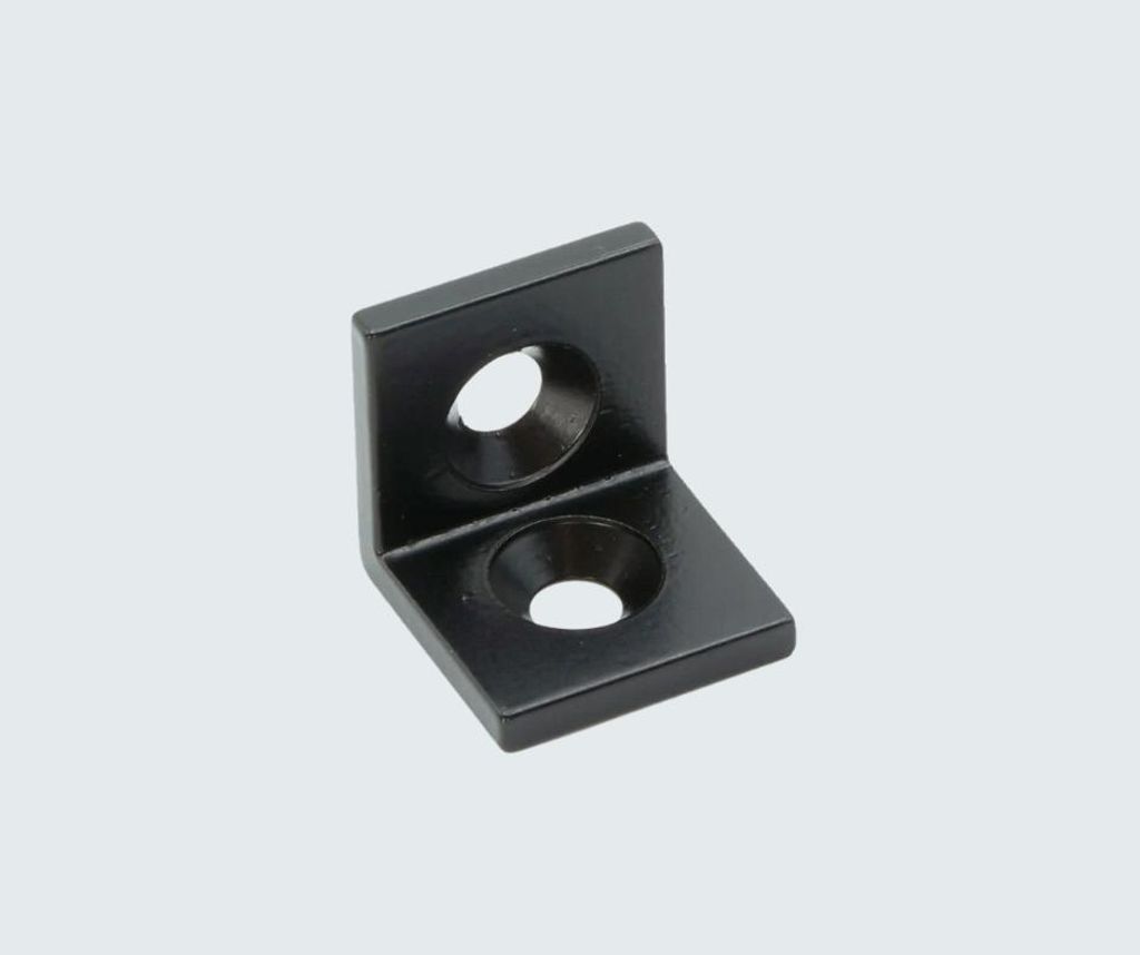 1x schwarzer Winkel pulverbeschichtet für 20x20 Nut 5 Produktbild 