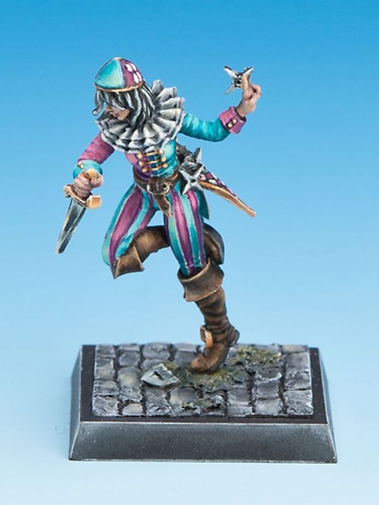 Modellbausatz Falena für Freebooter ́s Fate, unbemalt, mit gestalteter Base und Charakterkarten, Komplettset