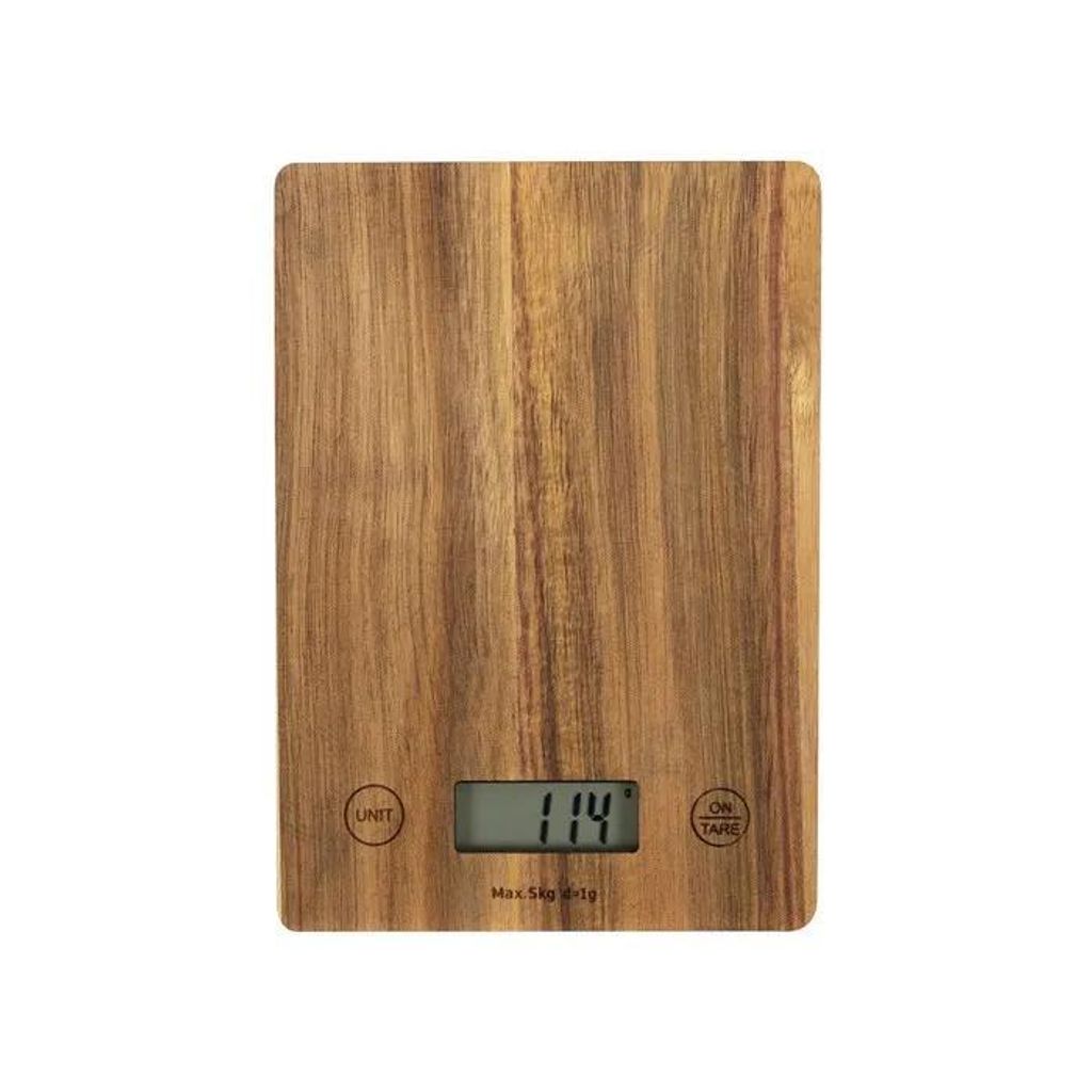 Electronic kitchen scale - LIVOO - DOM492 - Acacia tray - Productafbeelding 