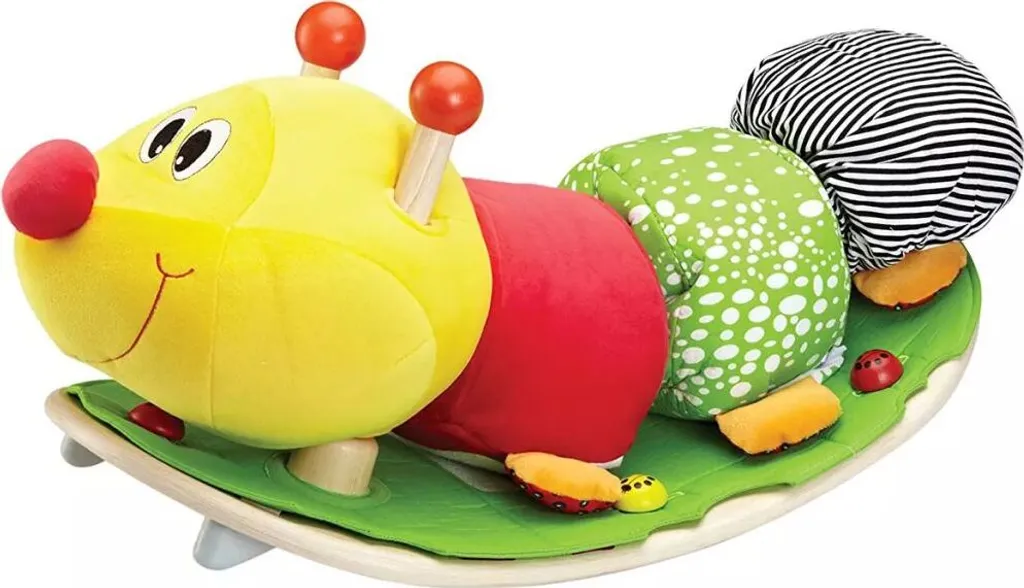 Chenille à bascule robuste en bois de caoutchouc massif Wonderworld 60cm