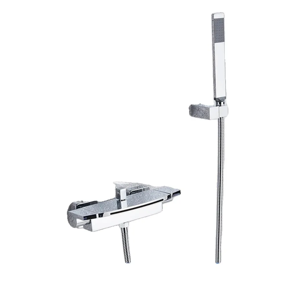Set Miscelatore Doccia Due Maniglie Cromo - Valvola Ceramica Alta Qualità