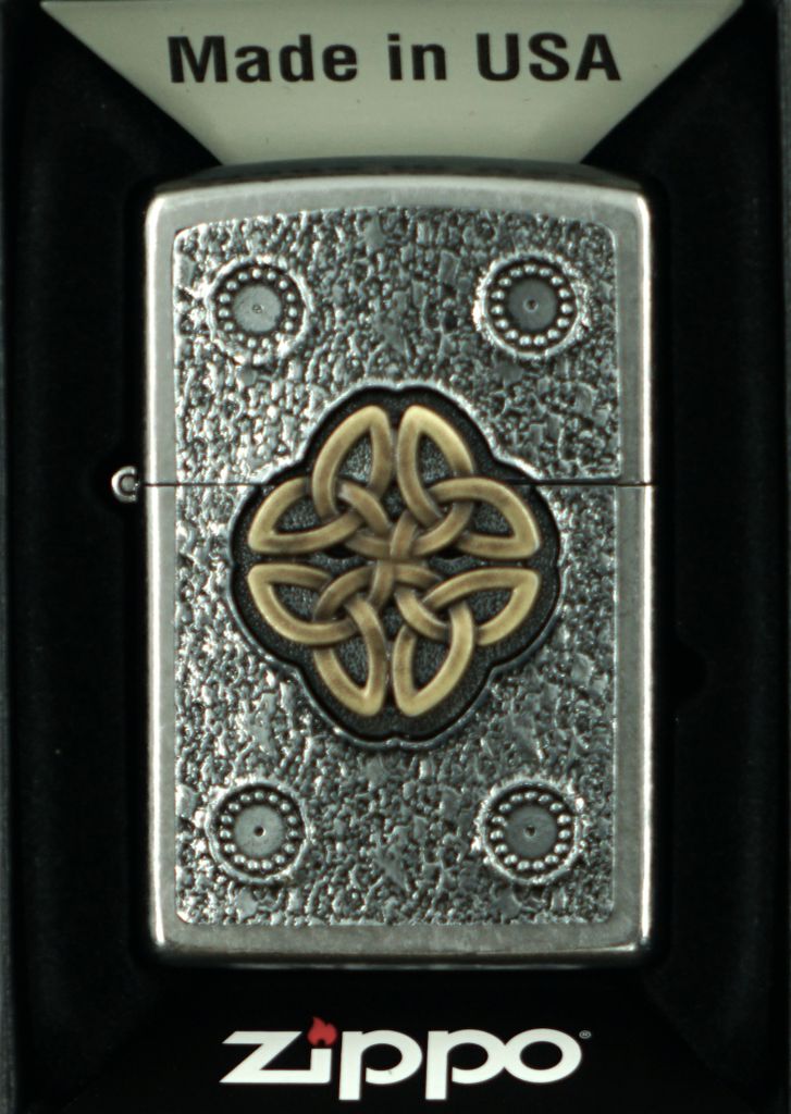 Zapa?ova? Zippo 207 Celtic Knot Street Chrome strieborný s Obrázok produktu 