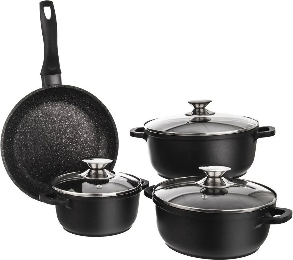 Offerta Set Pentole Orion Granito - Padella Grande Antiaderente Induzione