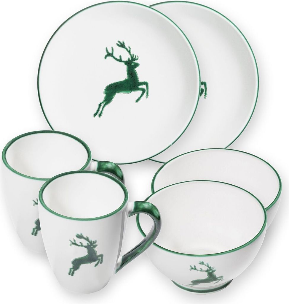 Gmundner Keramik Grüner Hirsch, Petit déjeuner du chalet Image du produit 
