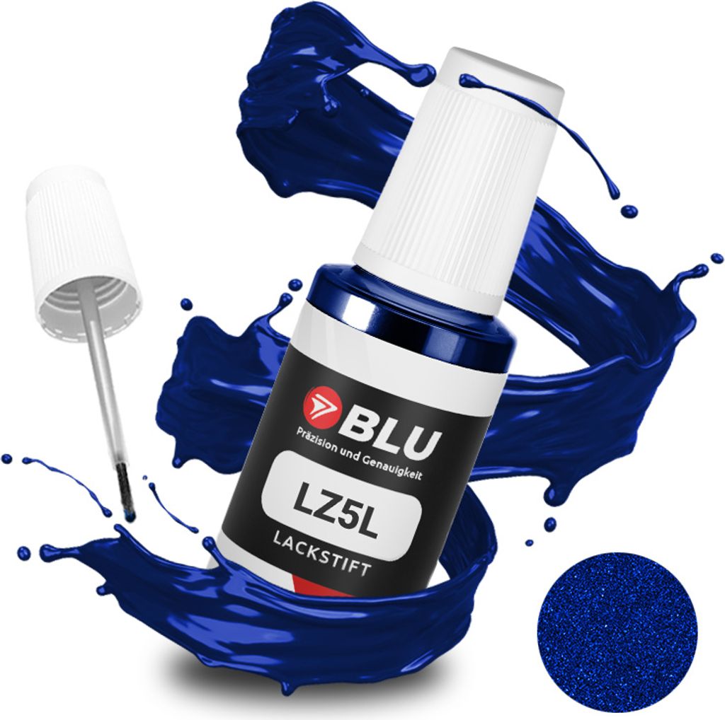 BLU Auto Lackstift Blau kompatibel für Audi LZ5L Mingblau | Produktbild 