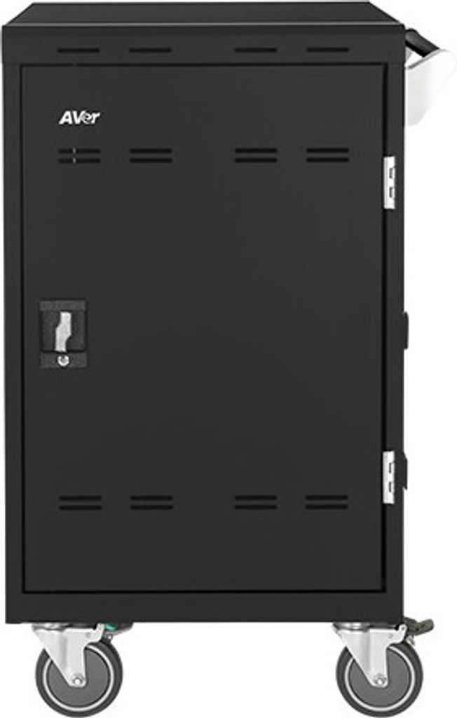 AVer E32c+, Multimedia-Trolley, Schwarz, Laptop/Tablet, 39,6 cm (15.6"), 2 Regale, 100 - 240 V