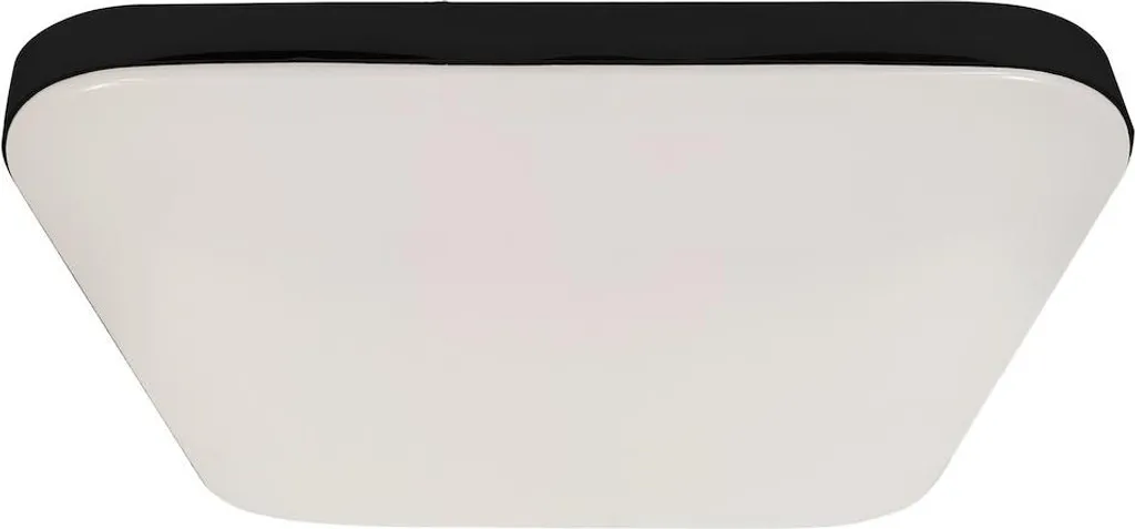 Éclairage bureau ou salon Plafonnier LED carré noir 36W blanc neutre