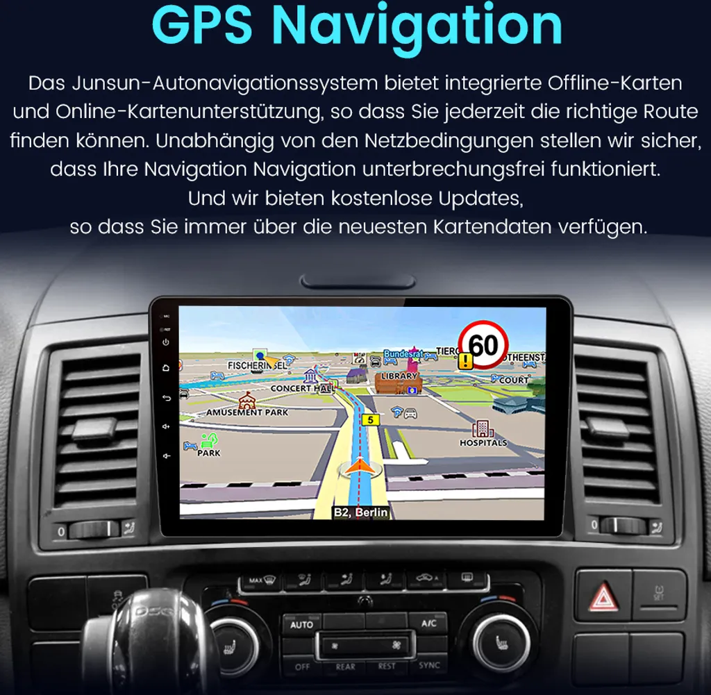 Autoradio 2 Din per VW Multivan T5 2008-2015 Android 15 9" USB - 6