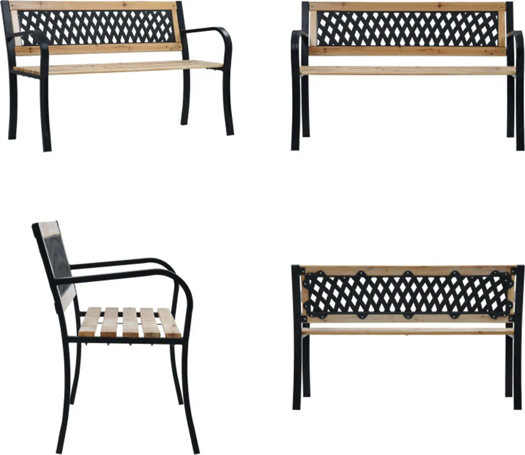 Panca da Patio 120 cm Legno Impregnato - Resistente vidaXL