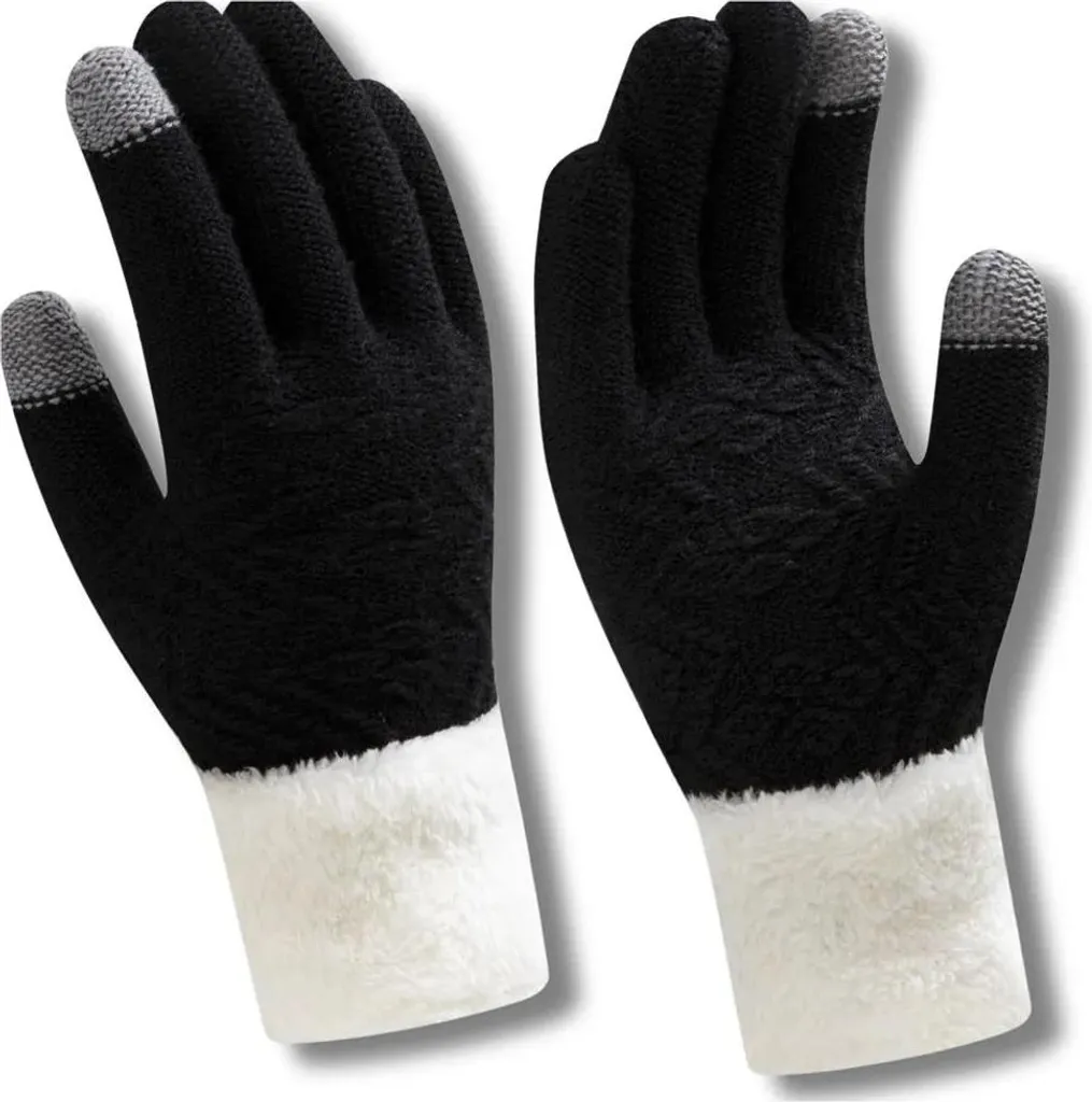 Guanti Donna Neri Effetto Orsetto: Calore e Stile Invernale Chic