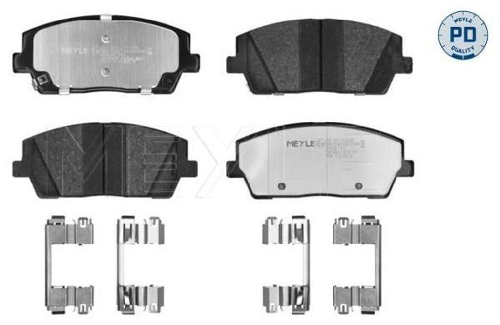 MEYLE 025 261 5717/PD Bremsbeläge Vorne für HYUNDAI Santa Fé IV für KIA SORENTO III