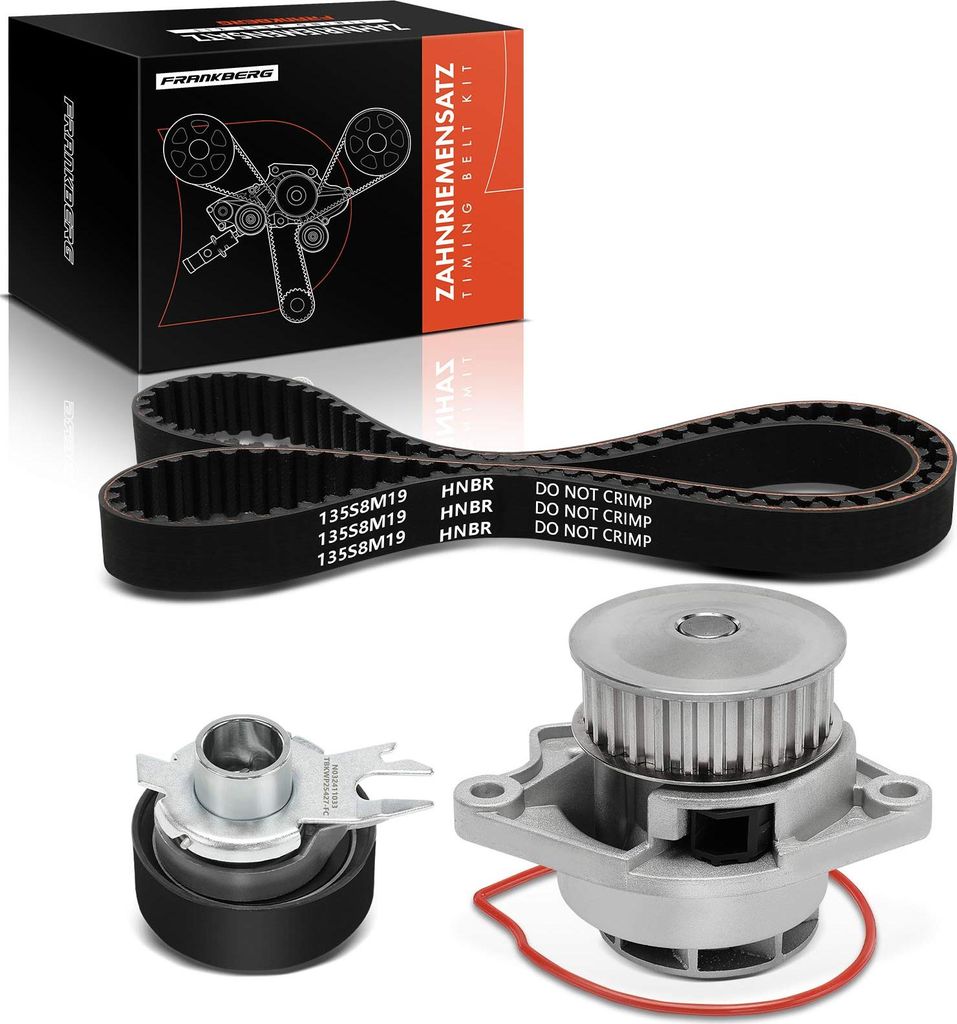 Frankberg 1x Zahnriemensatz Zahnriemen Wasserpumpe für VW Polo Lupo Seat Arosa Cordoba Ibiza