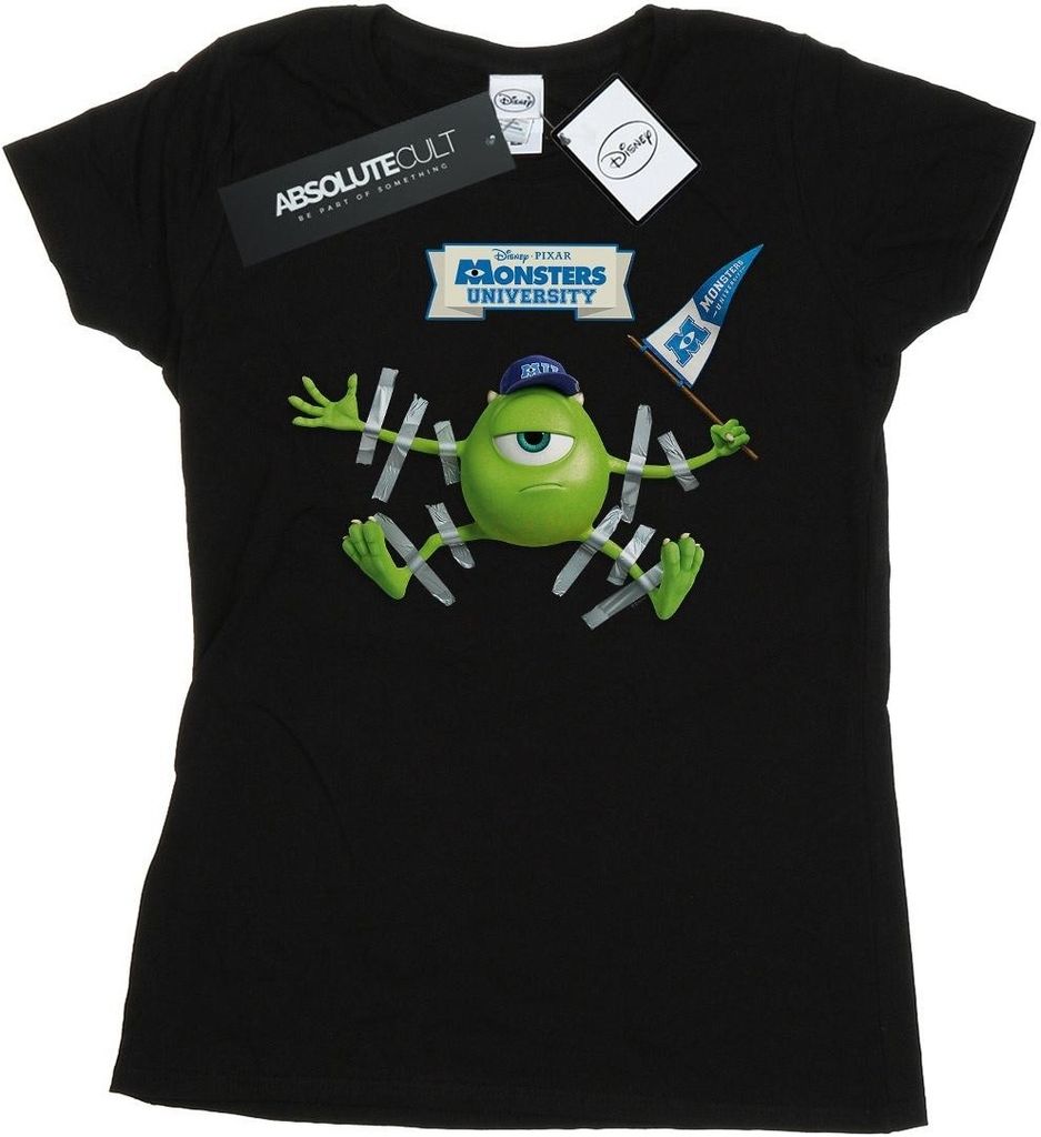 Disney - "Monsters University" T-Shirt für Damen BI15404 (S) (Schwarz)