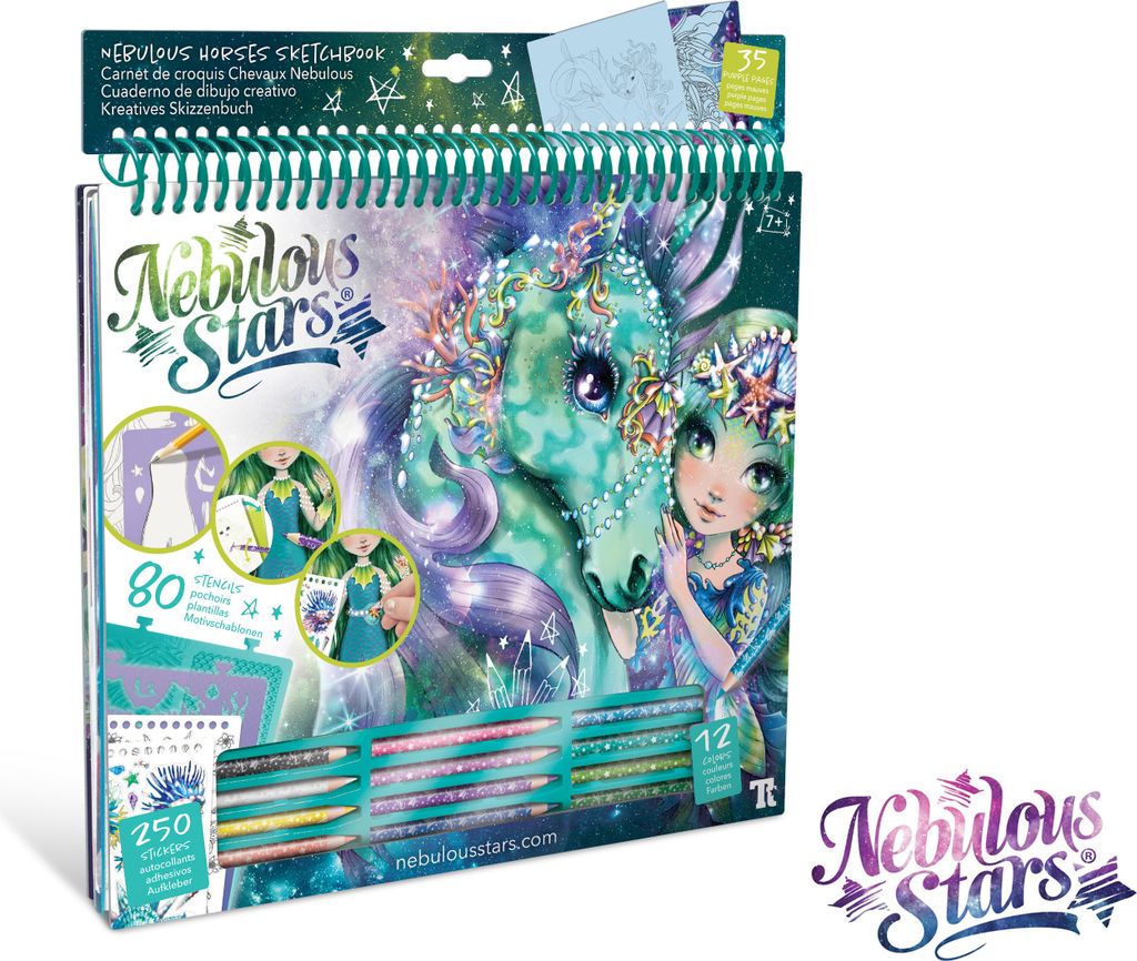 Nebulous Stars Carnet de croquis créatif Chevaux Croquis Image du produit 