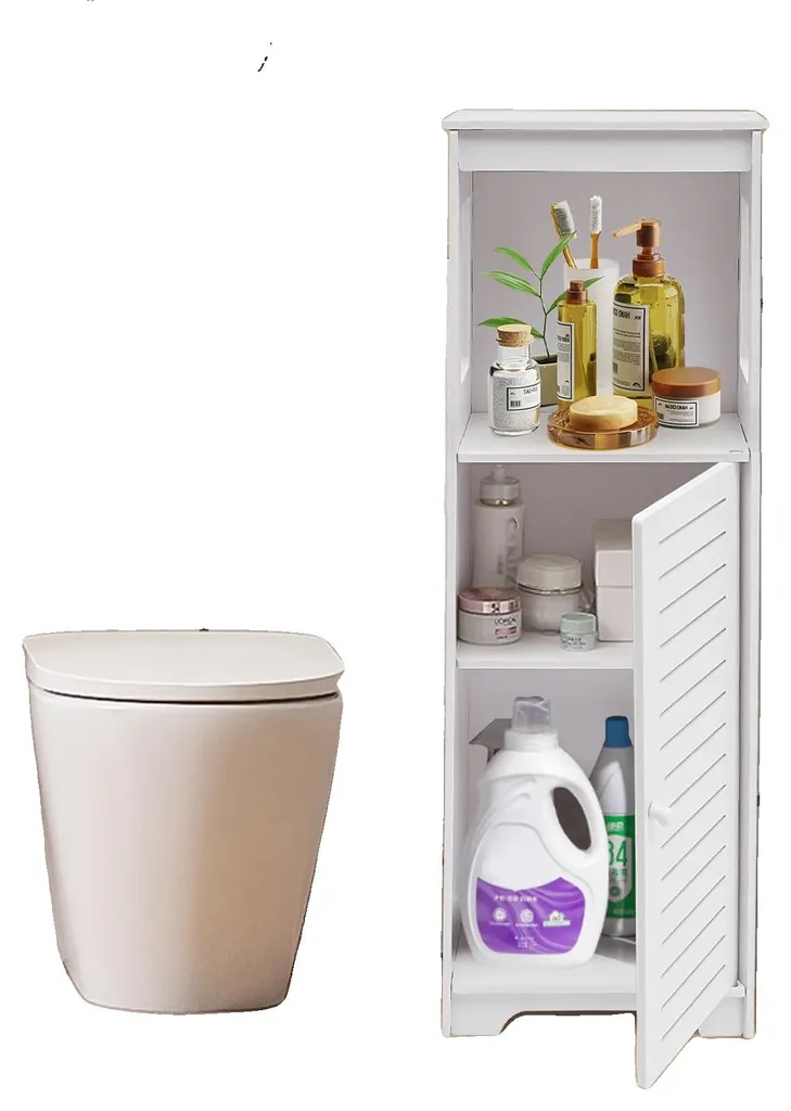 Meuble d'appoint salle de bain plastique pour ranger les produits