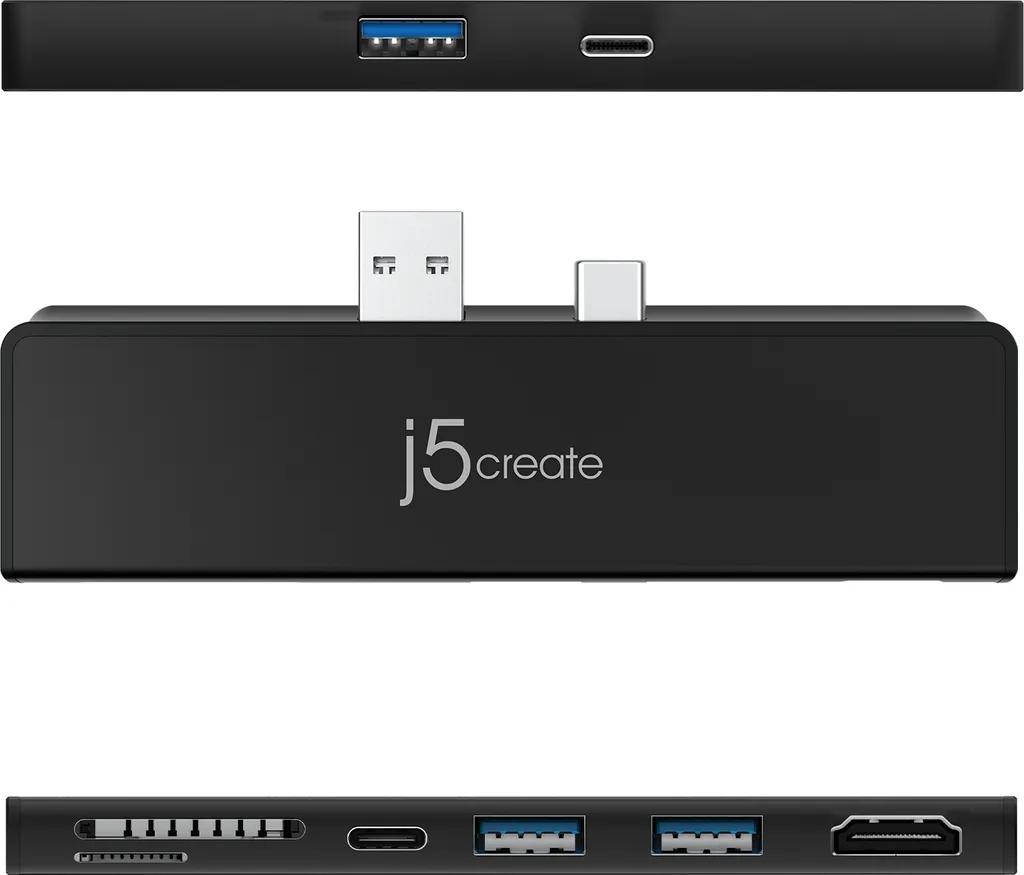 Station JCD324 j5create avec HDMI 4K et Lecteur SD pour Surface Pro 7