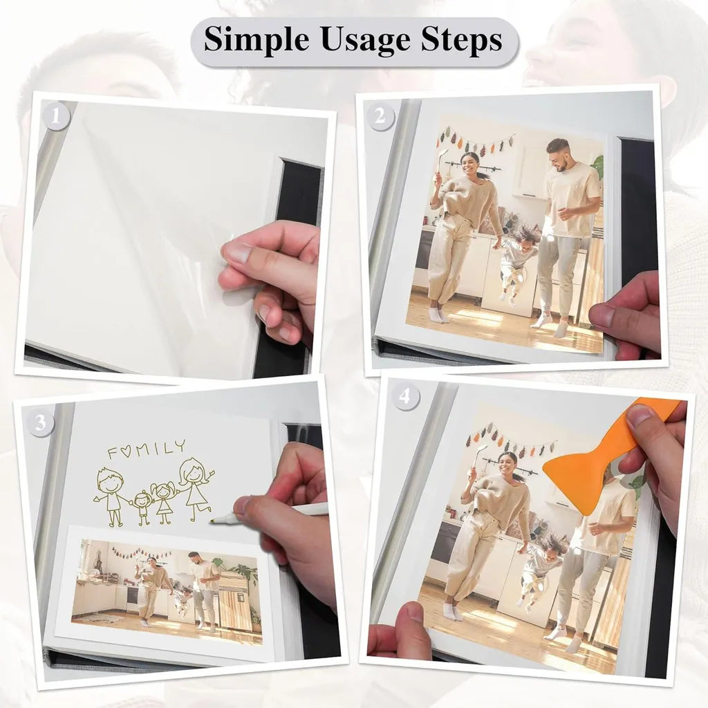 Allecto Premium Album Photo Auto-adhésif 40 Pages Orange Grand Format