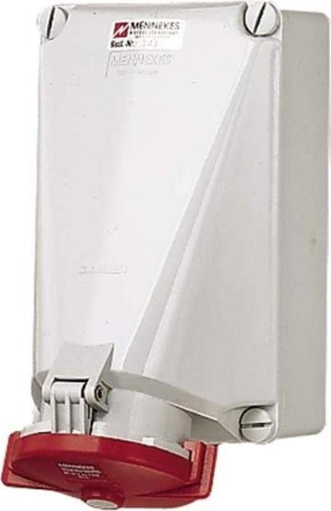 MENNEKES 143, 5P, Schrauben, Grau, Weiß, IP67, 400 V, 125 A Produktbild 