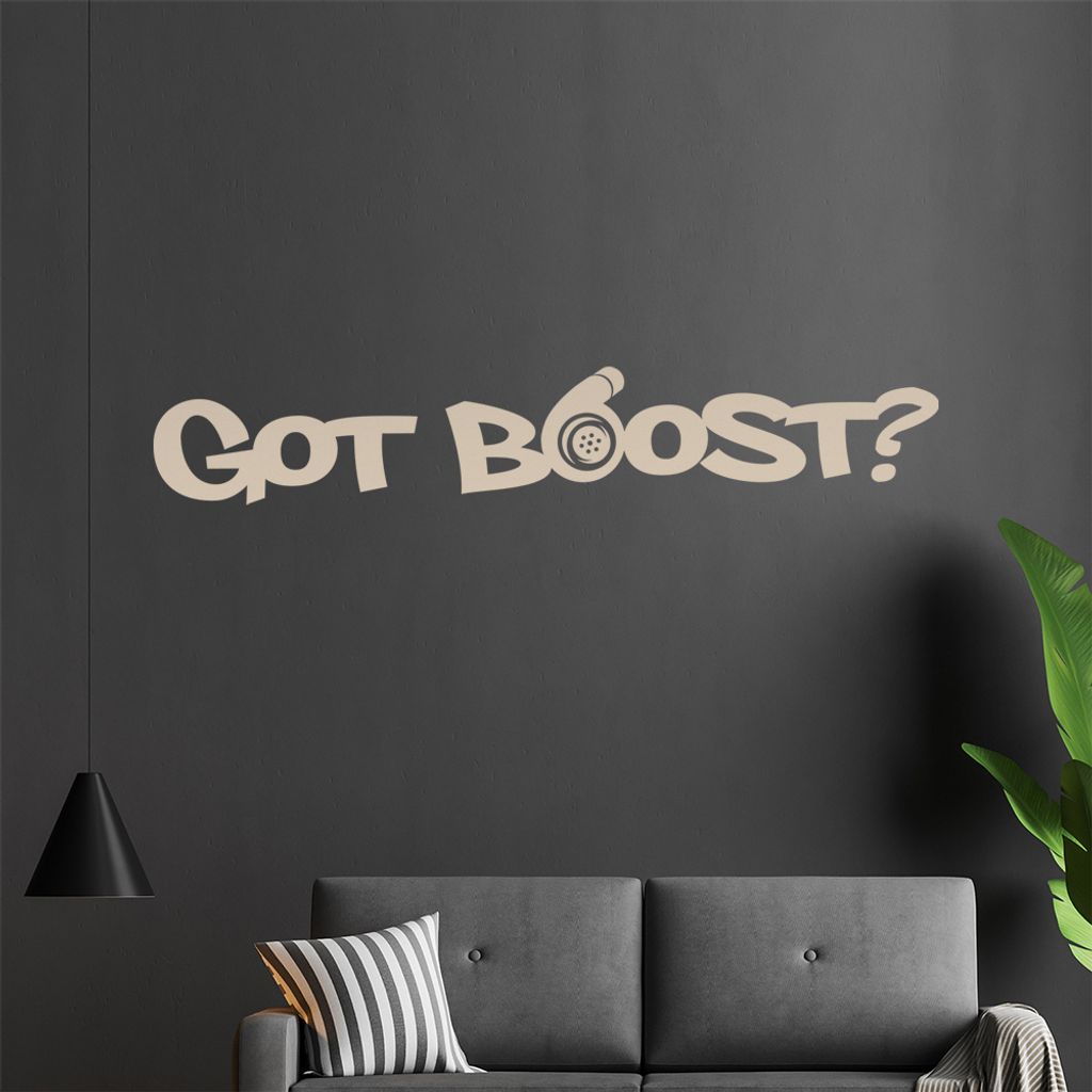 Got Boost Wandtattoo in 6 Größen - Wandaufkleber Wall Sticker - Dekoration, Küche, Wohnzimmer, Schlafzimmer, Badezimmer