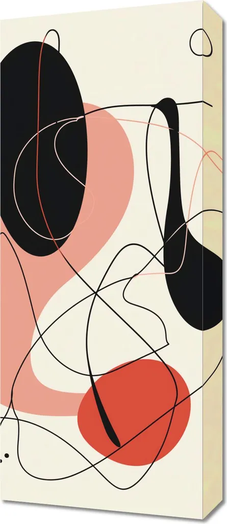 Emozioni in Tela: Quadro 30x70 cm Vibrazioni dell'astrazione Moderno