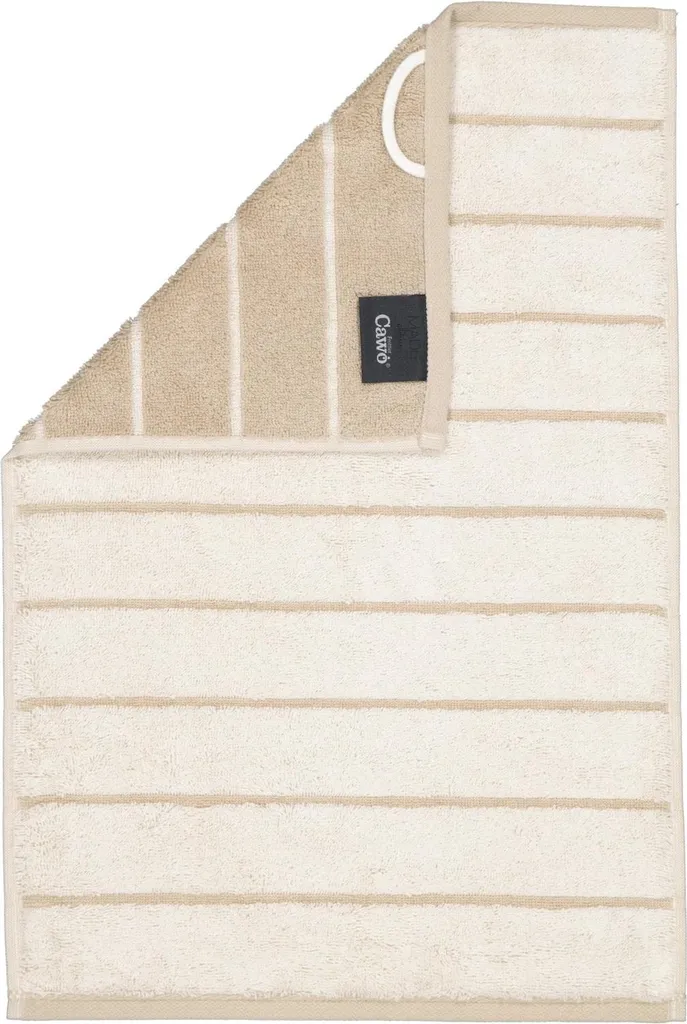 Asciugamano Ospite Cawö 6232 Beige Fantasia - 30x50 cm Spugna Deluxe
