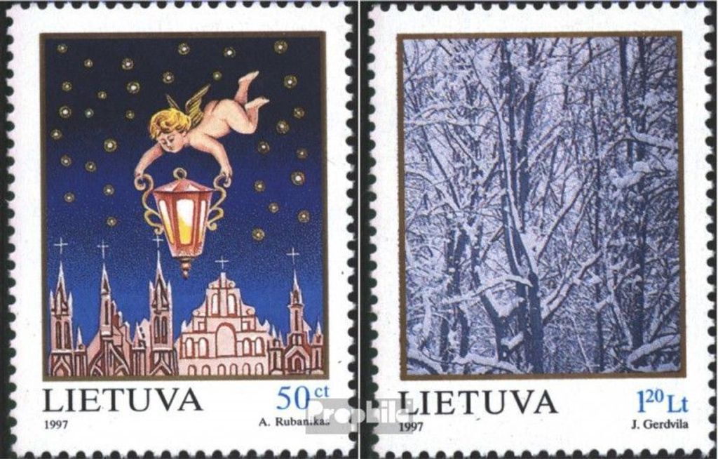 Briefmarken Litauen 1997 Mi 655-656 (kompl.Ausg.) postfrisch Grußmarken